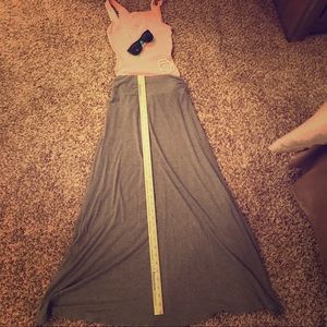 Gray Merona Jersey Maxi Skirt - Size Small